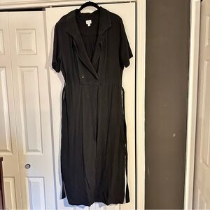 Rhythm Black Wrap Dress